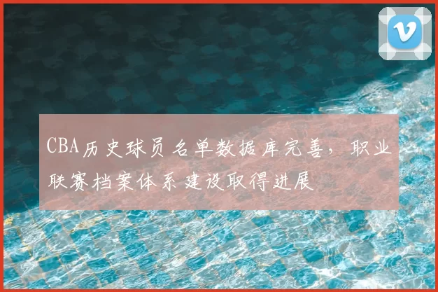 CBA历史球员名单数据库完善，职业联赛档案体系建设取得进展